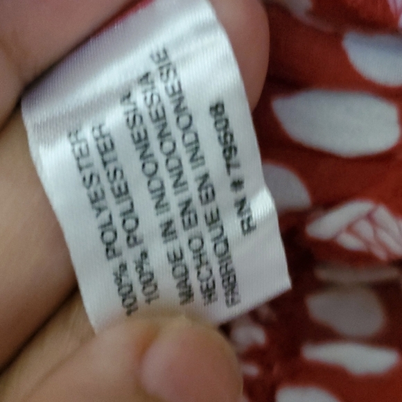 Red ruffled blouse Size M - Picture 6 of 8